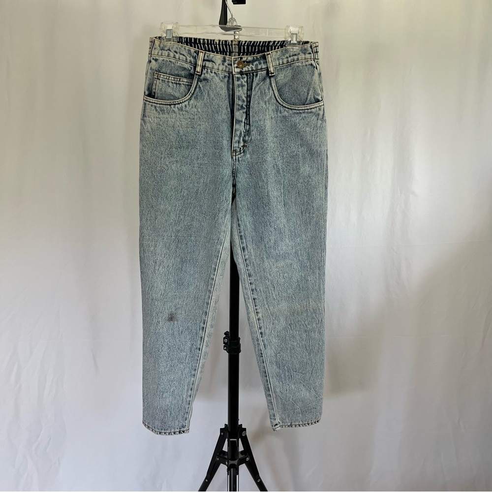 Rolldack’s Vintage 80s High Rise Acid Wash Skinny Ankle Denim Jeans